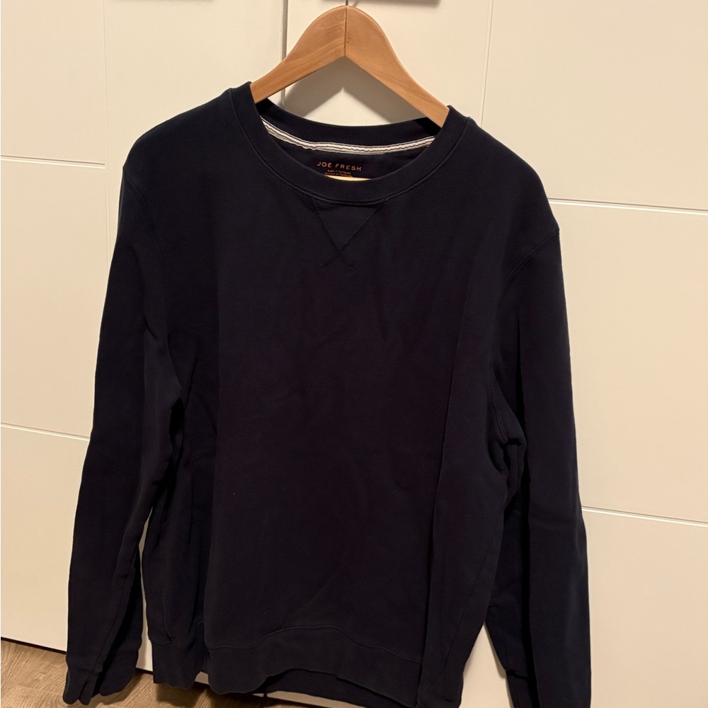 Joe Fresh Men's Navy Crewneck Sweater Large